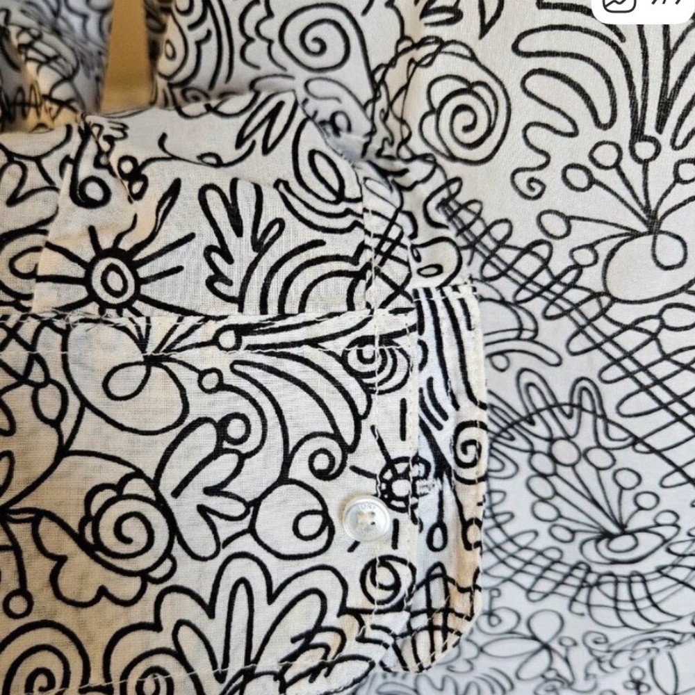 Tory Burch Doodle Print Blouse - Picture 14 of 14